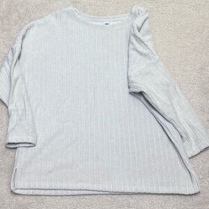 Old Navy Light Gray Cozy Sweater